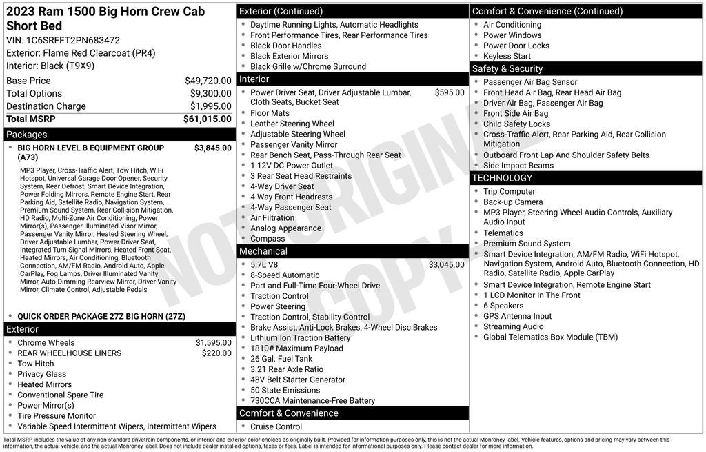 ram ram 1500 pickup 2023 1C6SRFFT2PN683472 image ram ram 1500 pickup 2023 1C6SRFFT2PN683472 image